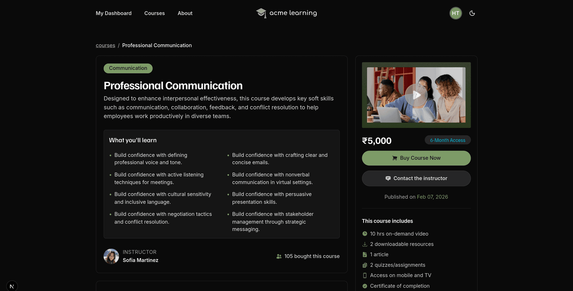 Starter template preview